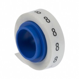 1 pcs : PMDR-8 - WIRE MARKER TAPE WHITE 8'ROLL