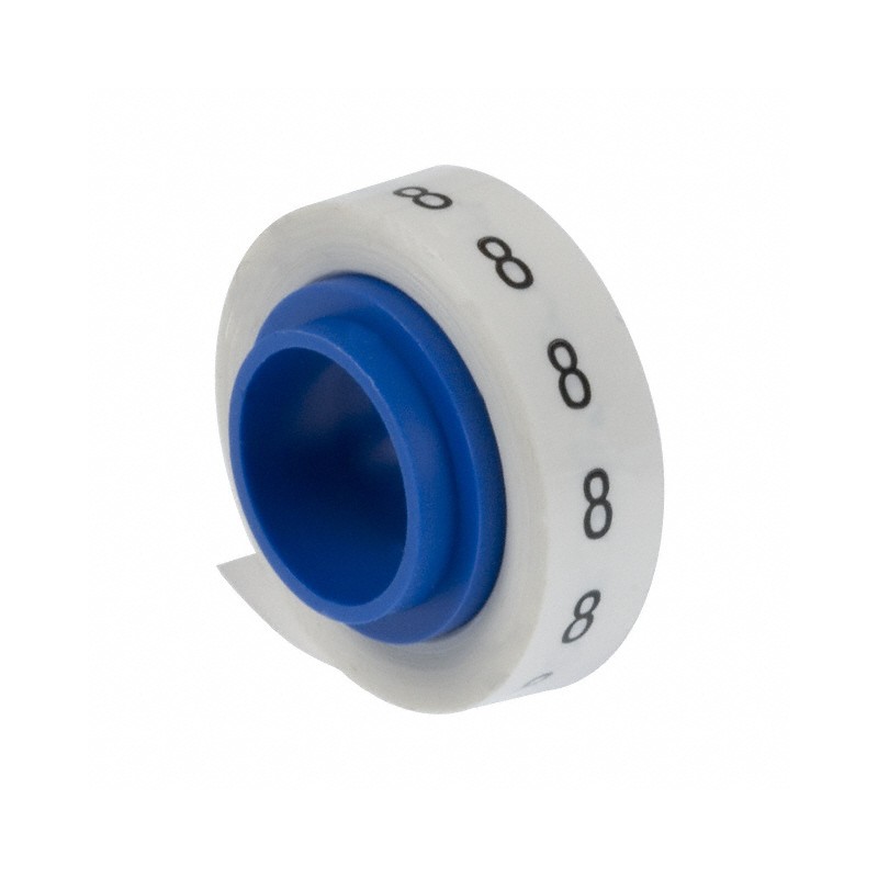 1 pcs : PMDR-8 - WIRE MARKER TAPE WHITE 8'ROLL