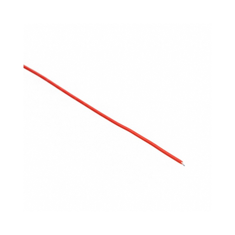 1 pcs : R-30R-0050 - WIRE WW 30AWG PVDF RED 50'