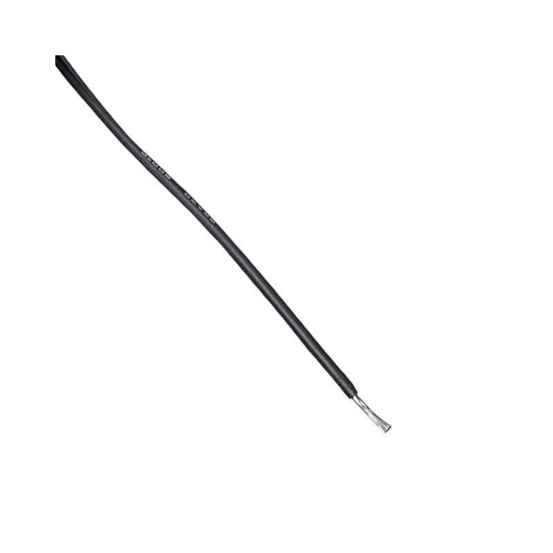 1 pcs : 290 - HOOK-UP SOLID 22AWG 300V BLK 25'