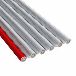 1 pcs : 8125/06 100 - CABLE RIBBON 6COND 0.1 GRAY FOOT