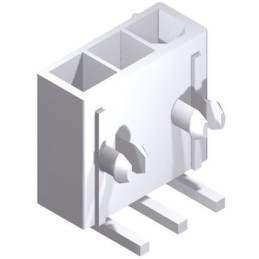 5 pcs - Molex Mini-Fit Jr. Series Right Angle Through Hole PCB Header, 3 Contact(s), 4.2mm Pitch, 1 Row(s), Shrouded