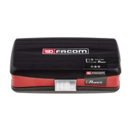 1 pcs - Facom 25-Piece Metric 1/4 in Standard Socket/Bit Set with Ratchet, 12 point, Hex Bit, Pozidriv Bit, Slotted Bit