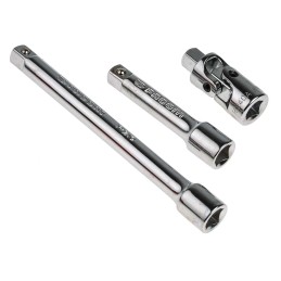 1 pcs - Facom 25-Piece Metric 1/4 in Standard Socket/Bit Set with Ratchet, 12 point, Hex Bit, Pozidriv Bit, Slotted Bit