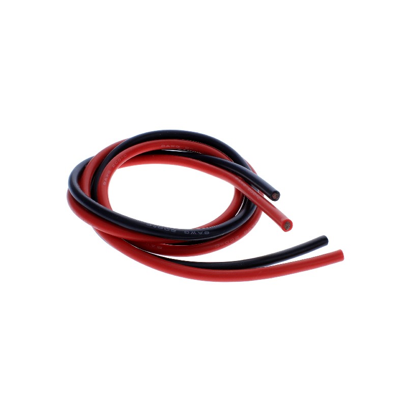1 pcs : FIT0580 - TEST LEAD 8AWG BLACK/RED