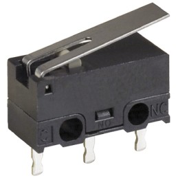5 pcs - Omron Hinge Lever Micro Switch, Solder Terminal, 1 A @ 125 V ac, SPDT, IP40
