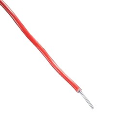 1 pcs : 288 - HOOK-UP SOLID 22AWG 300V RED 25'