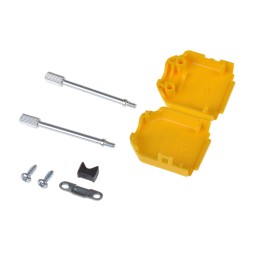 5 pcs - MH Connectors MHDPPK-SLIM Series Polyamide D Sub Backshell, 9 Way, Strain Relief