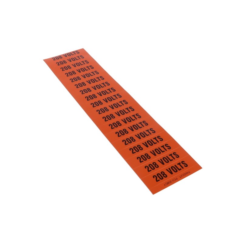 1 pcs : PCV-208CY - WIRE MARKER ADH 57.1X12.7MM