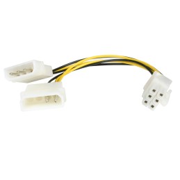 1 pcs : LP4PCIEXADAP - 6IN LP4 TO 6 PIN PCIE ADAPTER