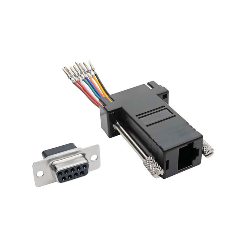 1 pcs : P440-89FF - DB9 TO RJ45 MODULAR SERIAL ADAPT