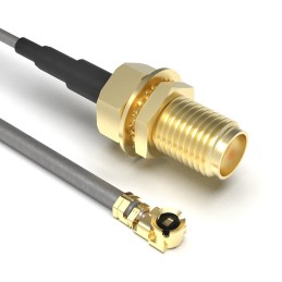 1 pcs : CABLE 348 RF-150-A-1 - Coaxial IPEX MHF1 to SMA 1.13mm OD Coaxial Cable 5.906' (150.00mm)