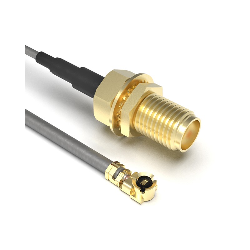 1 pcs : CABLE 348 RF-150-A-1 - Coaxial IPEX MHF1 to SMA 1.13mm OD Coaxial Cable 5.906' (150.00mm)