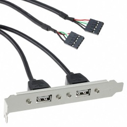 1 pcs : 102-1050-BL-00025 - ADAPTER USB SLOTBRACKET 2.0