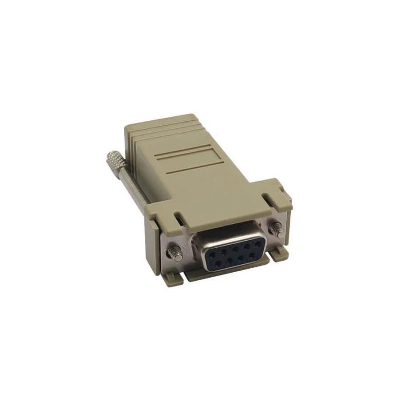 1 pcs : B090-A9F - DB9F RJ45 MODULAR SERIAL ADAPTER