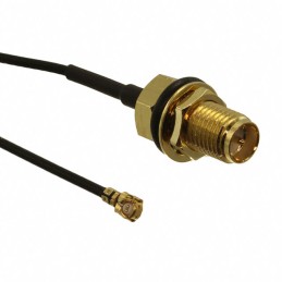 1 pcs : CA-DKCA0-305L1-ALI0-O - Coaxial U.FL (UMCC), IPEX MHF1 to RP-SMA 1.37mm OD Coaxial Cable 12.00' (304.80mm)