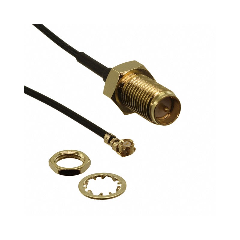 1 pcs : CA-DKCA1-152L1-ALI0 - Coaxial U.FL (UMCC), IPEX MHF1 to RP-SMA 1.37mm OD Coaxial Cable 5.984' (152.00mm)