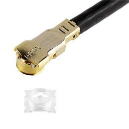 1 pcs : 8-21-0046 - Coaxial IPEX MHF7S to IPEX MHF7S 1.13mm OD Coaxial Cable 7.874' (200.00mm)