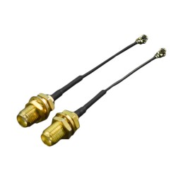 1 pcs : FIT0833 - Coaxial U.FL (UMCC), IPEX MHF1 to SMA 1.13mm OD Coaxial Cable 3.937' (100.00mm)