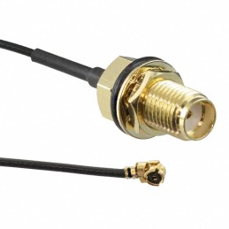 1 pcs : CA-DKCA0-305L0-AJI0-O - Coaxial U.FL (UMCC), IPEX MHF1 to SMA 1.13mm OD Coaxial Cable 12.00' (304.80mm)