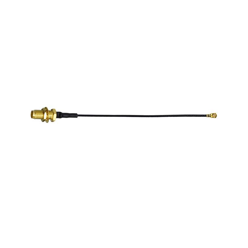 1 pcs : CASI245-100 - Coaxial IPEX MHF1 to SMA 1.37mm OD Coaxial Cable 3.937' (100.00mm)