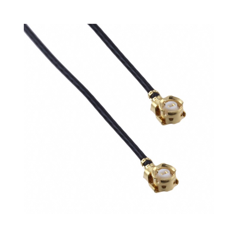 1 pcs : 415-0085-500 - Coaxial U.FL (UMCC) to U.FL (UMCC) 0.81mm OD Coaxial Cable 19.69' (500.00mm)