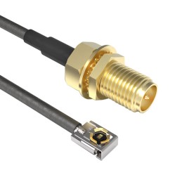 1 pcs : CABLE 333 RF-220-A-2 - Coaxial IPEX MHF1 LK to RP-SMA 1.37mm OD Coaxial Cable 8.661' (220.00mm)