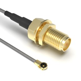 1 pcs : CABLE 355 RF-200-A - Coaxial SMA to IPEX MHF4 0.81mm OD Coaxial Cable 7.874' (200.00mm)