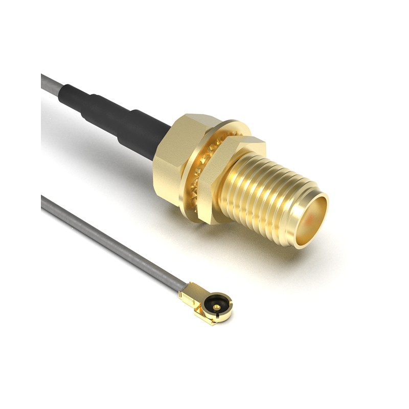 1 pcs : CABLE 355 RF-200-A - Coaxial SMA to IPEX MHF4 0.81mm OD Coaxial Cable 7.874' (200.00mm)