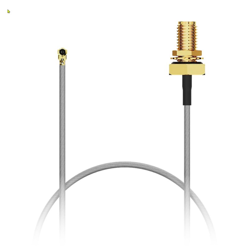 1 pcs : CAB603RF-0200-A-1 - Coaxial IPEX MHF1 to RP-SMA 1.13mm OD Coaxial Cable 7.874' (200.00mm)