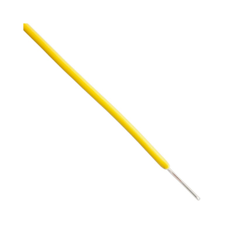 100 pcs : 2200/22SYL-100 - HOOK-UP SOLID 22AWG 150V YW