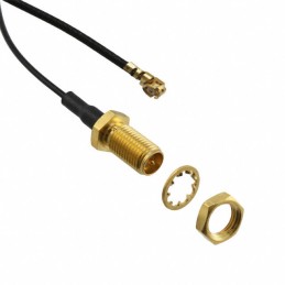 1 pcs : 415-0100-150 - Coaxial U.FL (UMCC) to RP-SMA 1.37mm OD Coaxial Cable 5.906' (150.00mm)