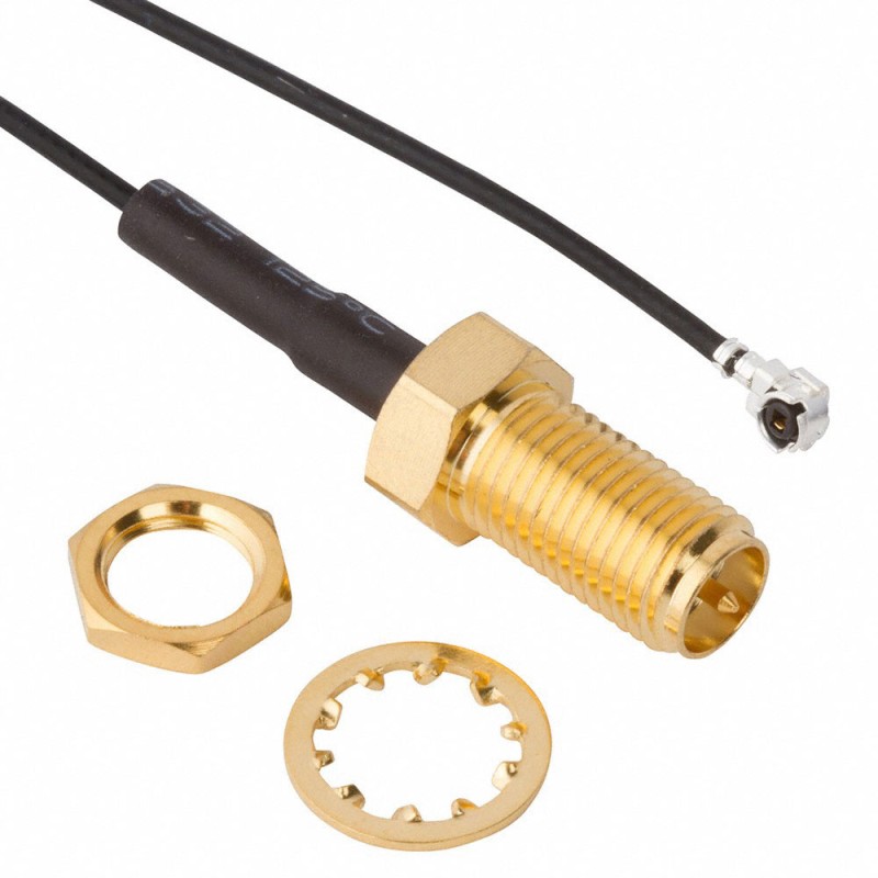 1 pcs : 336314-12-0050 - Coaxial U.FL (UMCC), AMC to RP-SMA 1.13mm OD Coaxial Cable 1.969' (50.00mm)