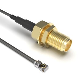 1 pcs : CAB423RF-0100-A-1 - Coaxial IPEX MHF4L LK to SMA 1.37mm OD Coaxial Cable 3.937' (100.00mm)
