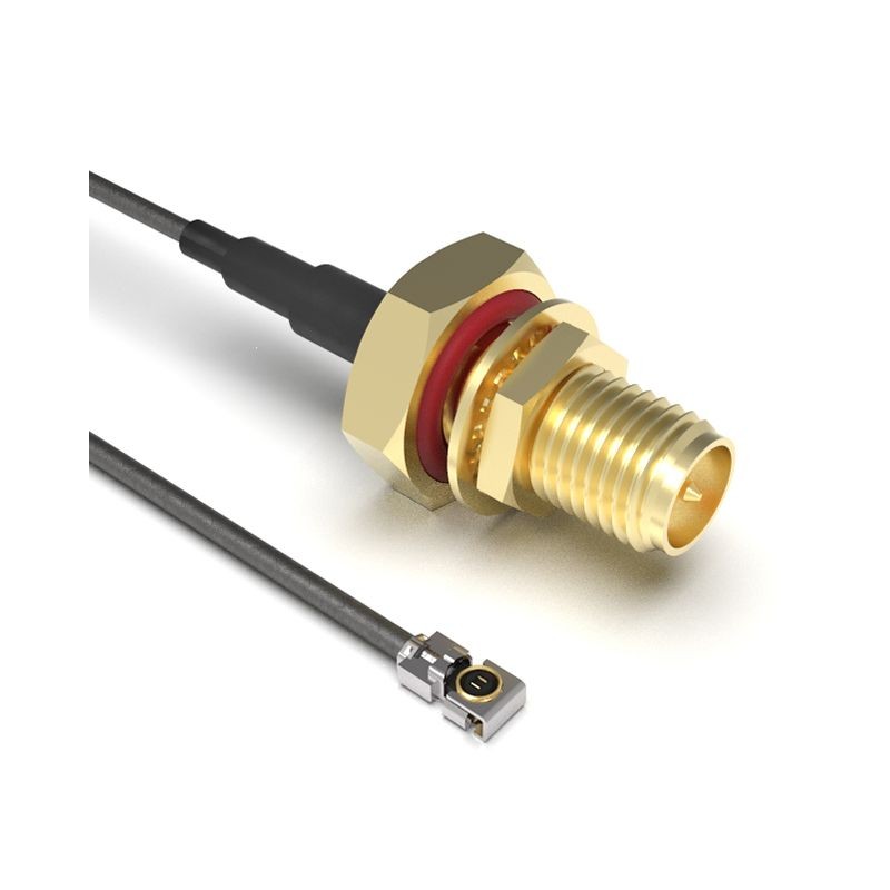1 pcs : CAB422RF-0200-A-1 - Coaxial RP-SMA to IPEX MHF4L LK 1.37mm OD Coaxial Cable 7.874' (200.00mm)