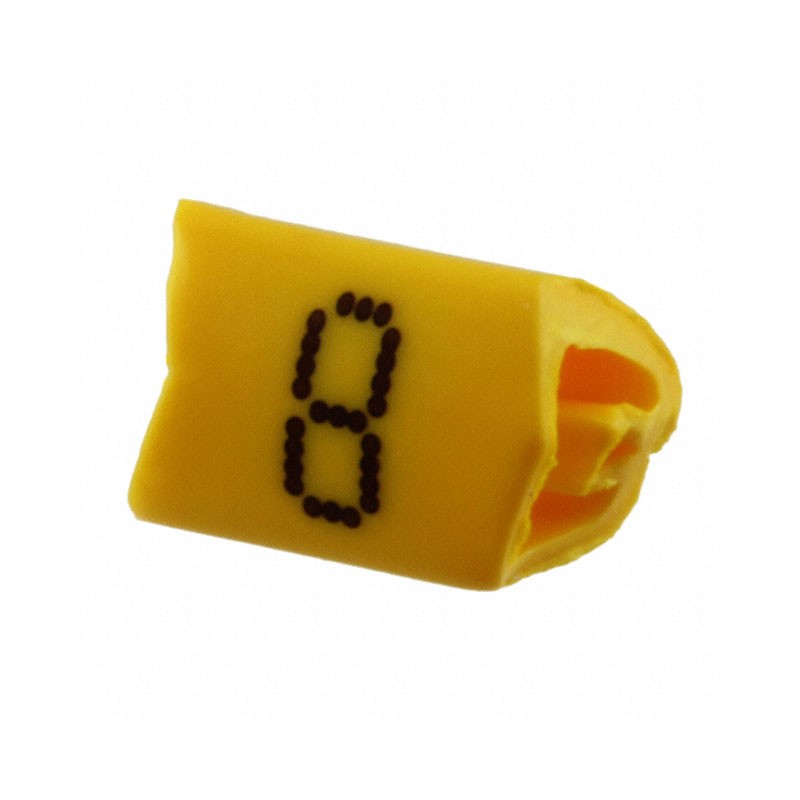 1 pcs : 0800420:0008 - WIRE MARKER SLIP-ON YELLOW