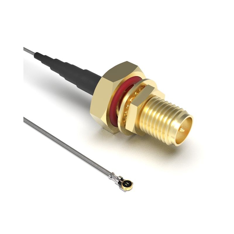 1 pcs : CAB430RF-0200-A-1 - Coaxial RP-SMA to IPEX MHF5L 1.13mm OD Coaxial Cable 7.874' (200.00mm)