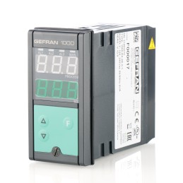 1 pcs - Gefran 1000 PID Temperature Controller, 48 x 96 (1/8 DIN)mm, 1 Output Logic, Relay, 100 - 240 V ac/dc Supply