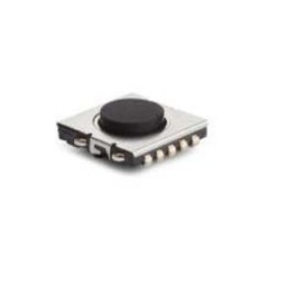 5 pcs - IP67 Black Round Tactile Switch, SPST 50 mA 1mm Surface Mount
