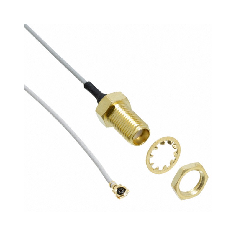 1 pcs : 0897613412 - Coaxial U.FL (UMCC) to SMA 1.13mm OD Coaxial Cable 3.937' (100.00mm)