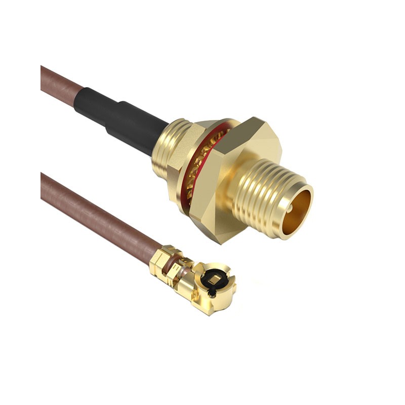 1 pcs : CABLE 197 RF-100-A-4 - Coaxial IPEX MHF1 to RP-SMA RG-178 3.937' (100.00mm)