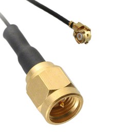 1 pcs : 415-0090-250 - Coaxial U.FL (UMCC) to SMA 0.81mm OD Coaxial Cable 9.843' (250.00mm)