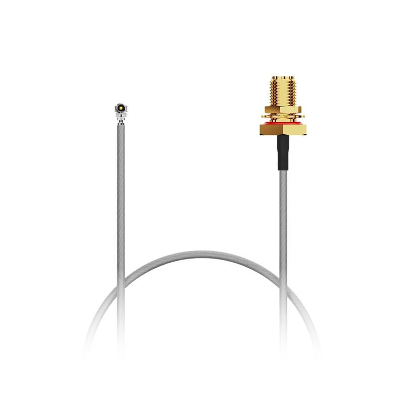 1 pcs : CABLE 288 RF-100-A-1 - Coaxial RP-SMA to U.FL (UMCC) 1.37mm OD Coaxial Cable 3.937' (100.00mm)