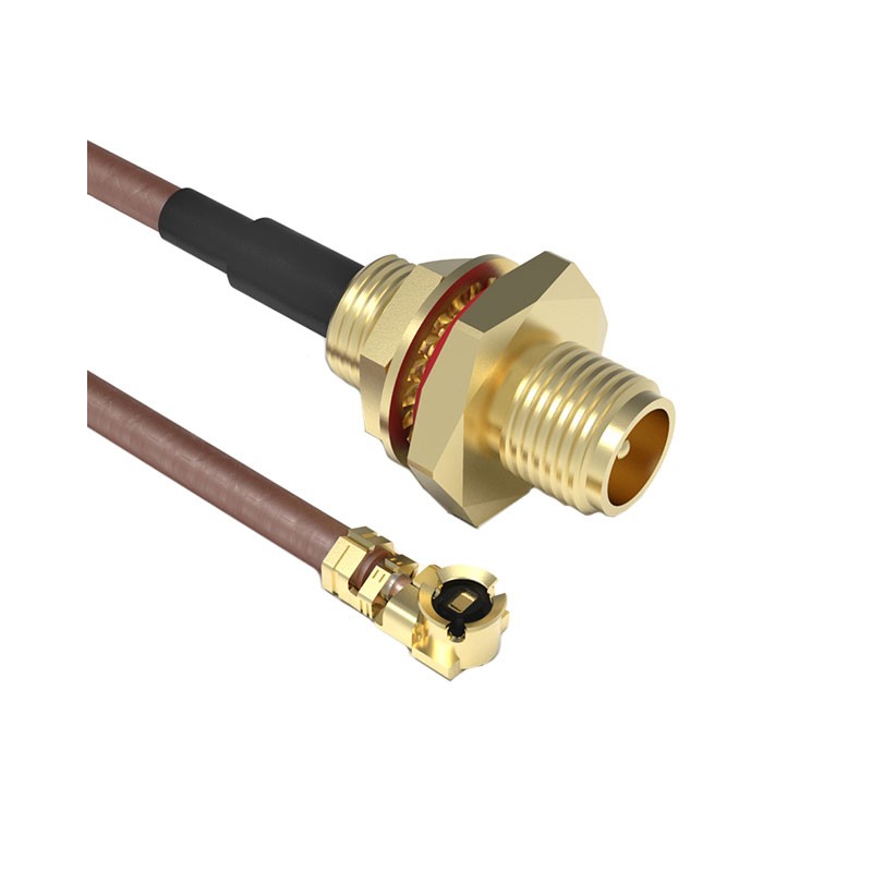 1 pcs : CABLE 197 RF-150-A-4 - Coaxial IPEX MHF1 to RP-SMA RG-178 5.906' (150.00mm)