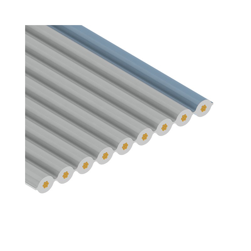 1 pcs : 3355/09 100 - CBL RIBN 9COND 0.05 GRAY FOOT