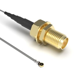 1 pcs : CAB431RF-0200-A-1 - Coaxial SMA to IPEX MHF5L 1.13mm OD Coaxial Cable 7.874' (200.00mm)
