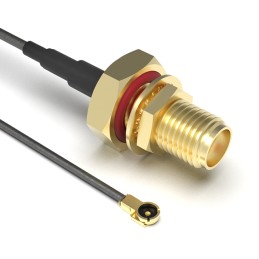 1 pcs : CABLE 379 RF-100-A-1 - Coaxial IPEX MHF1 to SMA 1.13mm OD Coaxial Cable 3.937' (100.00mm)