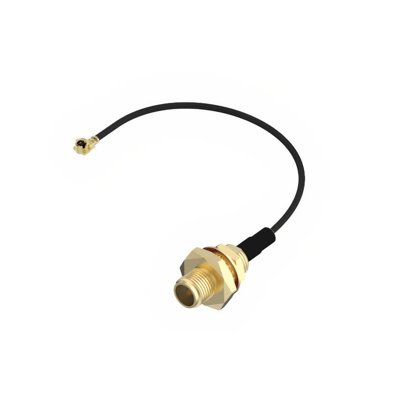 1 pcs : CAB458RF-0100-A-1 - Coaxial IPEX MHF1 to SMA 1.37mm OD Coaxial Cable 3.937' (100.00mm)