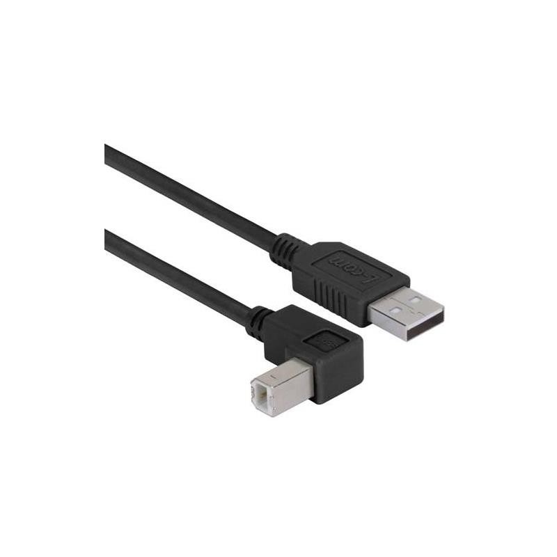 1 pcs : CAABLK-90DB-03M - CA USB STR A/90DB B BLK 0.3M