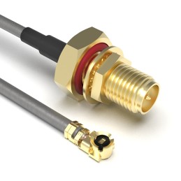 1 pcs : CABLE 379 RF-150-A-1 - Coaxial IPEX MHF1 to SMA 1.13mm OD Coaxial Cable 5.906' (150.00mm)
